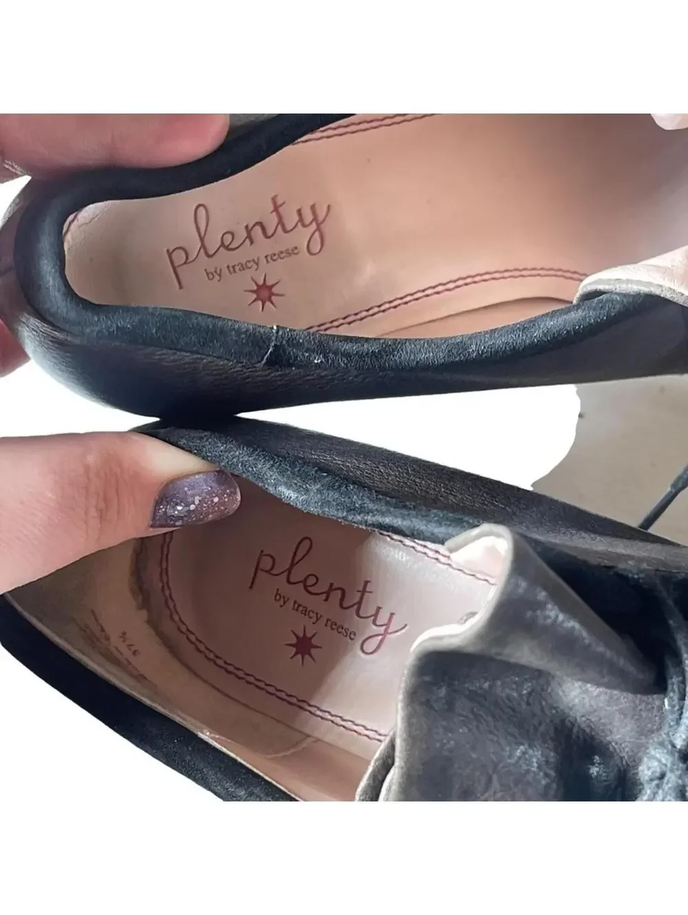 Plenty by Tracy Reese Wayne Oxford Heels 7 37.5 Gray Black Lace Up Bootie Retro